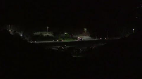 Highway at night (GRADED) Video stock 61676782