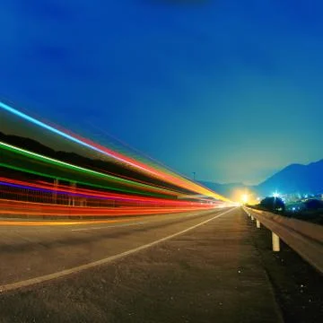 Highway at night.. Foto stock