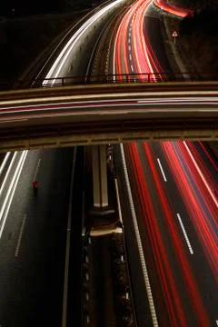 Highway at night Foto stock