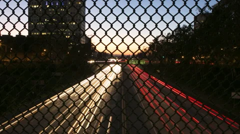 Highway - Night Timelapse Stock Footage 46630893