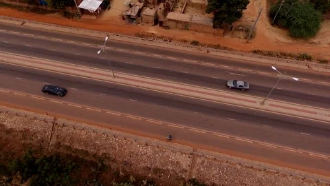 Highway to Ouaga Stock Footage 80786321