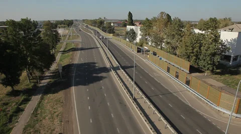 Highway outside the city, intersection Vídeo Stock 38518506