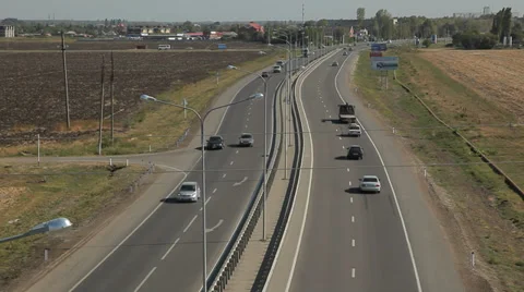 Highway outside the city, intersection 스톡 동영상 38519010