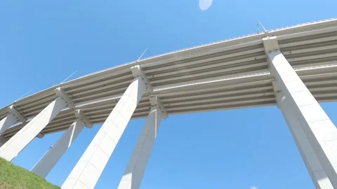 Highway over the bridge Stock Footage 139114096