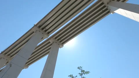 Highway over the bridge Stock Footage 139114197