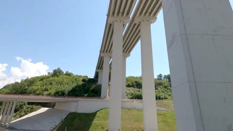 Highway over the bridge Stock Footage 139114261