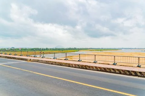 Highway over the bridge. 库存照片