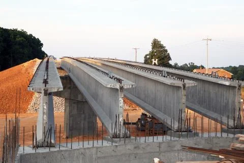 Highway overpass construction Stock-Fotos