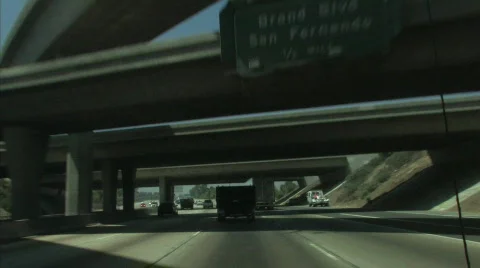 Highway overpass Stock Footage 416205