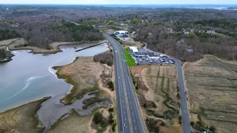 Highway Pan Down Video Stock Footage 239906087