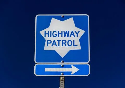 Highway Patrol Sign Stock Photos