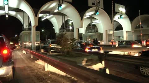 Highway pay station. Stock Footage 11525360