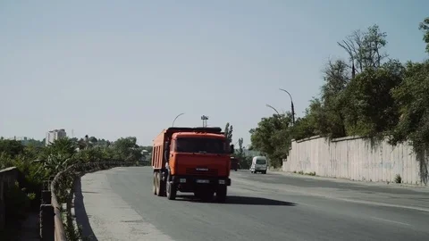 Highway in a post soviet town. Stock Footage 77155348