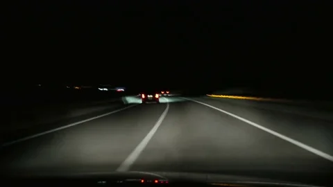 Highway Rage Camera Car Driving at High Speed Stock Footage 80541752