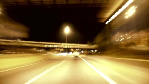 Highway Rage Camera Car High Speed Stock Footage