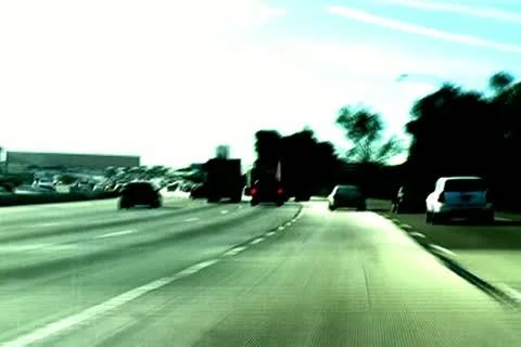 Highway Riding LA Stock-Footage 14813466