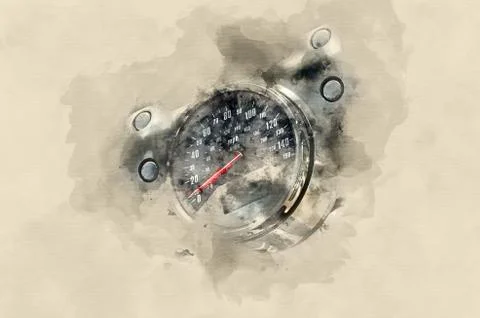 Highway-ring motorcycle races Illustration