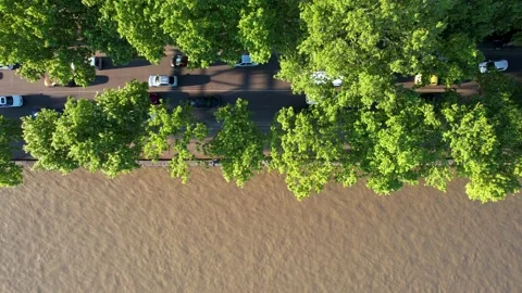 Highway by the river Stock Footage 231033222