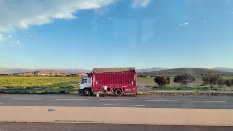 Highway road between Marrakech and Agadir Morocco – January 4, 2026 Vídeos de archivo 334053781