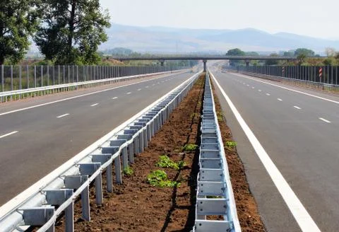 Highway road empty Foto stock