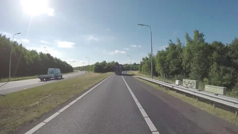 From the highway to the road Stock Footage 83499427