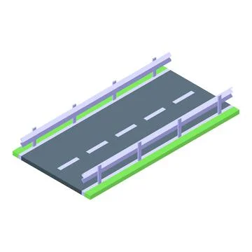 Highway road icon isometric vector. Street city Ilustración de archivo