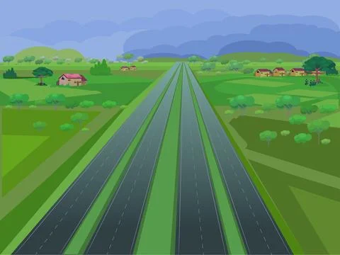 Highway Road Stock Illustration