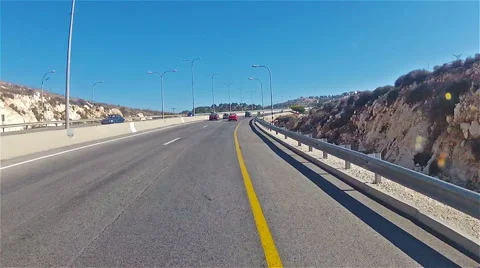 Highway road in Israel Stock Footage 49367149