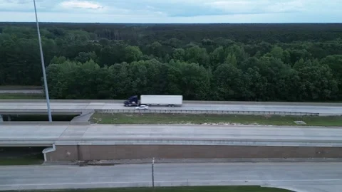 Highway road with traffic Stock Footage 241931414