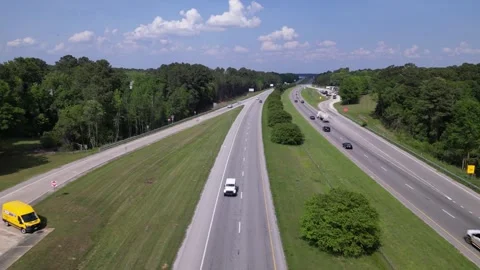 Highway road with traffic Stock Footage 241941156