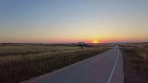 Highway road with traffic on it Stock Footage 251936620