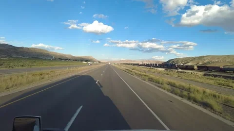 Highway road with traffic on it Stock Footage 251936622