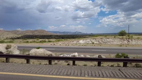 Highway road with traffic on it Stock Footage 251936632
