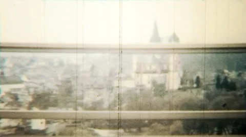 Highway Road Trip Car Window Landscape - Vintage Super8 Film Stock Footage