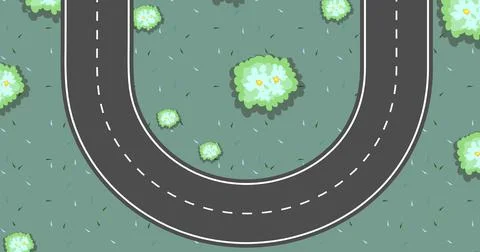 Highway road without traffic jam. moving car on highway road. Stock Illustration