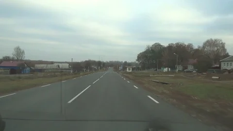 Highway in the Russian countryside Stock Footage 104569385