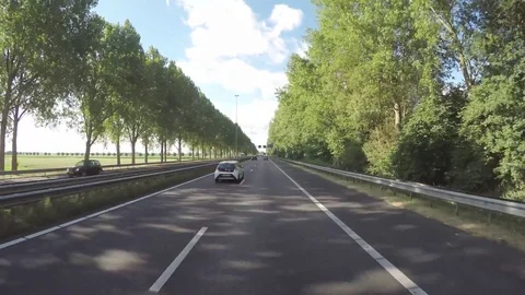 Highway in the shadow Stock Footage 83499379