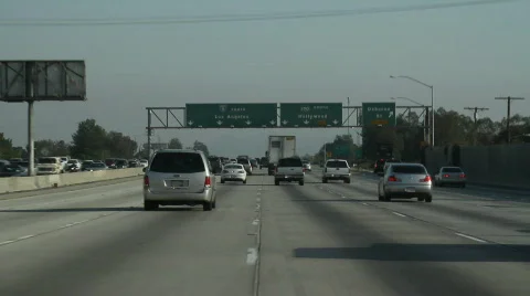 Highway Sign 4 Stock Footage 763133