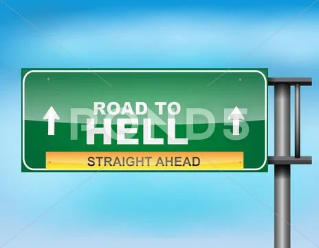 Highway sign with