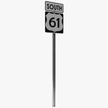 Highway Signage 6 3D Model