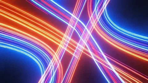 Highway Speed Concept with Blurred Road Perspective Stock Footage 306300988