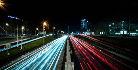 Highway speed light Stock Photos