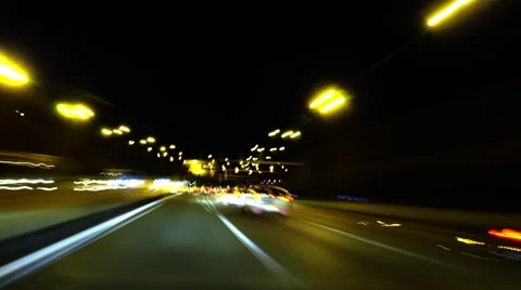Highway speed lights Stock Footage 61831850
