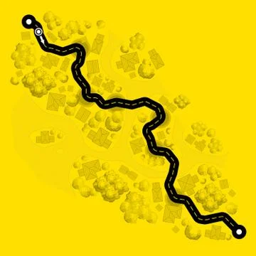 Highway speed track map background Stock Illustration