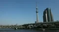 Highway in Sumida, Tokyo Skytree in Japan, The Tallest Tower in the World HD Footage