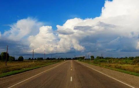Highway in the summer Stock Photos