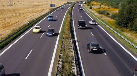 Highway in summer time Stock Footage 32963159