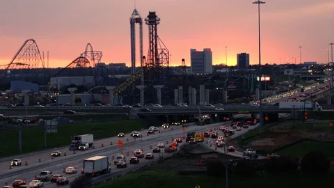 Highway Sunset Video stock 73900276