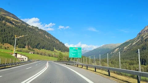 Highway in switzerland Stock Footage 295206876