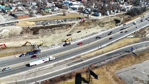 Highway System - Syracuse, NY Stock Footage 336034012